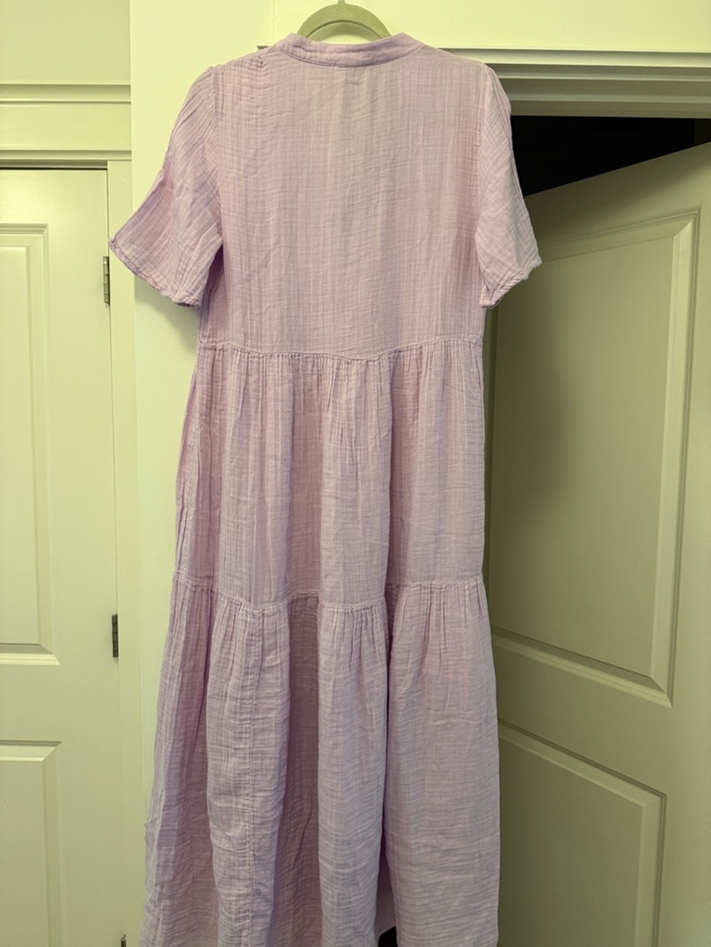 Celandine Anthropologie Lavender Tiered Flowy Maxi Dress - Ultra-soft - Picture 3 of 3